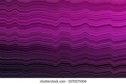 Dark Purple vector template with bent ribbons. Creative geometric illustration in marble style with gradient. Pattern for your business design.