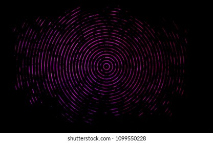 Dark Purple vector template with bent ribbons. Creative illustration in halftone marble style with gradient. A completely new template for your business design.