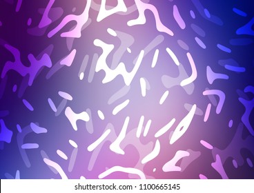 Dark Purple vector template with bent lines. Colorful abstract illustration with gradient lines. Marble style for your business design.