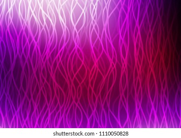 Dark Purple vector template with bent ribbons. Shining crooked illustration in marble style. Brand new design for your ads, poster, banner.