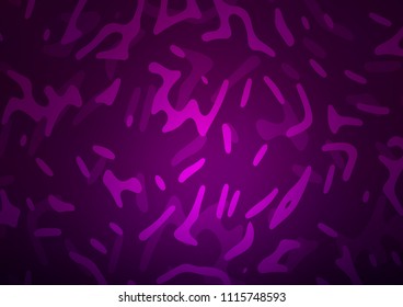 Dark Purple vector template with bent ribbons. A vague circumflex abstract illustration with gradient. A new texture for your  ad, booklets, leaflets.