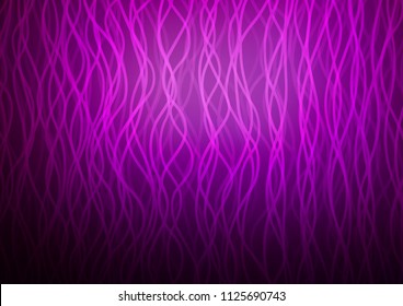 Dark Purple vector template with bent lines. Brand new colored illustration in marble style with gradient. Textured wave pattern for backgrounds.