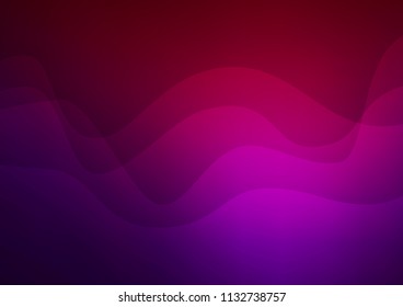 Dark Purple vector template with bent lines. Colorful illustration in abstract marble style with gradient. A completely new marble design for your business.