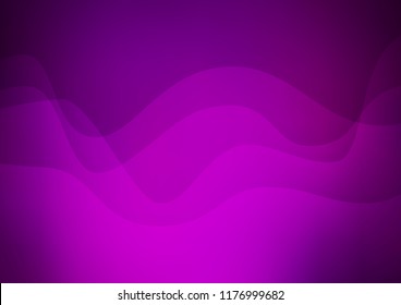 Dark Purple vector template with bent ribbons. A completely new color illustration in marble style. A new texture for your  ad, booklets, leaflets.