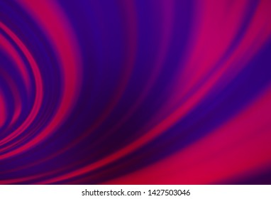 Dark Purple vector template with bent ribbons. Geometric illustration in marble style with gradient.  The elegant pattern for brand book.