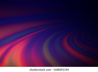 Dark Purple vector template with bent lines. A completely new color illustration in marble style. Pattern for your business design.