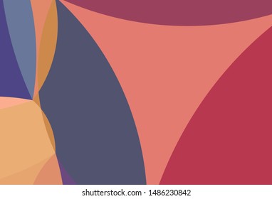 Dark Purple vector template with bent ribbons. Blurred geometric sample with gradient bubbles.  A new texture for your  ad, booklets, leaflets.