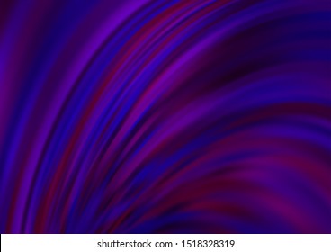 Dark Purple vector template with bent lines. Colorful abstract illustration with gradient lines. Marble design for your web site.