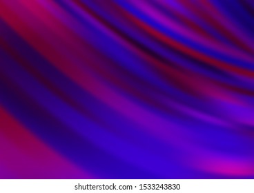 Dark Purple vector template with bent lines. Creative illustration in halftone marble style with gradient. The elegant pattern for brand book.