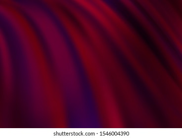 Dark Purple vector template with bent ribbons. Creative illustration in halftone marble style with gradient. New composition for your brand book.