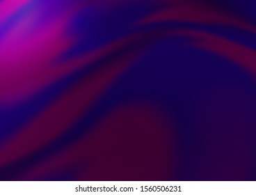 Dark Purple vector template with bent ribbons. Colorful abstract illustration with gradient lines. The template for cell phone backgrounds.