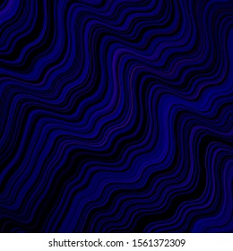 Dark Purple vector template with bent lines. Colorful abstract illustration with gradient lines. Abstract style for your business design.