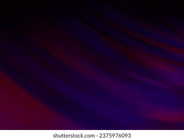 Dark Purple vector template with bent lines. Modern gradient abstract illustration with bandy lines. The best blurred design for your business.
