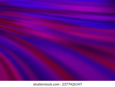 Dark Purple vector template with bent lines. Blurred geometric sample with gradient bubbles.  A completely new marble design for your business.