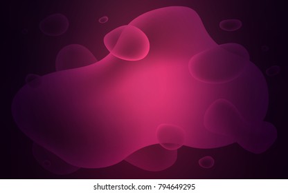 Dark Purple vector template with bent lines. Geometric illustration in memphis style with gradient.  A new texture for your  ad, booklets, leaflets.