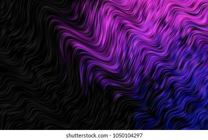 Dark Purple vector template with bubble shapes. Shining crooked illustration in marble style. The elegant pattern for brand book.