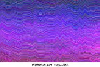 Dark Purple vector template with bubble shapes. Glitter abstract illustration with wry lines. Pattern for your business design.