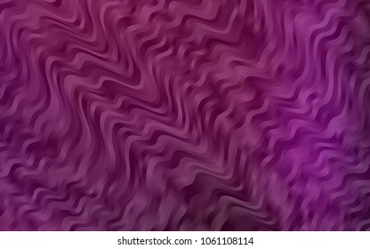 Dark Purple vector template with bubble shapes. Modern gradient abstract illustration with bandy lines. Marble style for your business design.