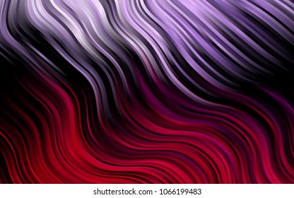 Dark Purple vector template with bubble shapes. Creative illustration in halftone marble style with gradient. The template for cell phone backgrounds.