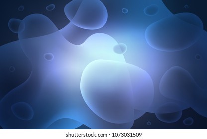 Dark Purple vector template with bubble shapes. Colorful illustration in abstract memphis style with gradient. Pattern for your business design.
