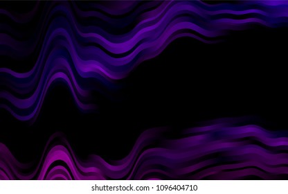 Dark Purple vector template with bubble shapes. Blurred geometric sample with gradient bubbles.  Pattern for your business design.