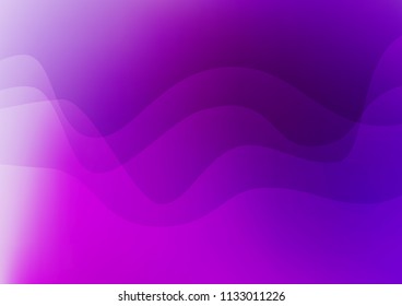 Dark Purple vector template with bubble shapes. Blurred geometric sample with gradient bubbles.  New composition for your brand book.