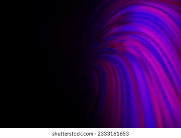 Dunkelviolette Vektorvorlage mit Blasformen. Moderne Farbverlauf-Abstrakte Illustration mit Bandbreiten. Texturierte Wellenmuster für Hintergründe.