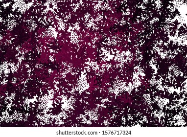 Dark Purple vector template with chaotic shapes. Decorative design in abstract style with random forms. Elegant design for wallpapers.