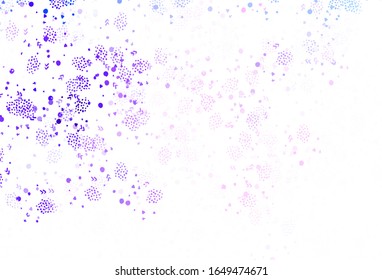 Dunkelviolette Vektorillustration mit chaotischen Formen. Illustration mit bunten Farbverlauf-Formen im abstrakten Stil. Einfaches Design für Ihre Website.
