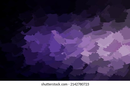 Dark Purple vector template with chaotic shapes. Illustration with colorful gradient shapes in abstract style. Best smart design for your business.