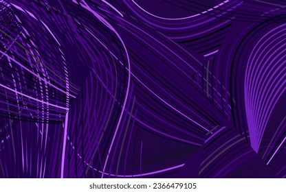 Plantilla de vector púrpura oscuro con formas caóticas.