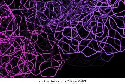 Dark Purple vector template with chaotic shapes. Modern abstract illustration with colorful random forms. Background for a cell phone.