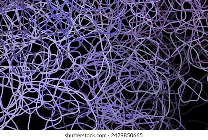 Plantilla de vector púrpura oscuro con formas caóticas. Formas caóticas coloridas con gradiente en estilo moderno. Fondo para un teléfono móvil.