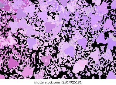 Plantilla de Vector púrpura oscuro con Formas caóticas. Ilustración abstracta moderna con formas aleatorias coloridas. Diseño elegante para Fondos de pantalla.