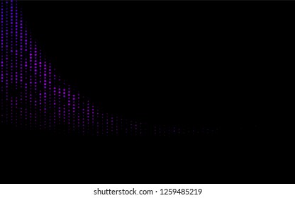 Dark Purple vector  template with circles. Beautiful colored illustration with blurred circles in nature style. The pattern can be used for ads, leaflets of liquid.