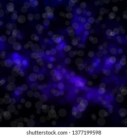 Dark Purple vector template with circles. Glitter abstract illustration with colorful drops. Pattern for wallpapers, curtains.
