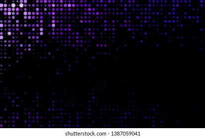Dark Purple vector template with circles. Abstract illustration with colored bubbles in nature style. Template for your brand book.