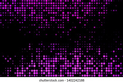 Dark Purple vector template with circles. Abstract illustration with colored bubbles in nature style. Pattern for ads, booklets.