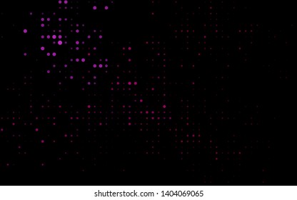 Dark Purple vector template with circles. Blurred decorative design in abstract style with bubbles. Pattern for ads, leaflets.