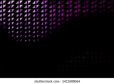 Dark Purple vector template with circles. Blurred bubbles on abstract background with colorful gradient. Pattern of water, rain drops.