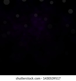 Dark Purple vector template with circles. Abstract decorative design in gradient style with bubbles. Pattern for business ads.