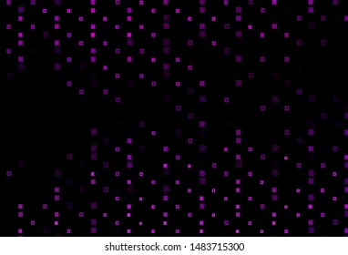 Dark Purple vector template with circles, rectangles. Illustration with set of colorful rectangles, circles. Pattern for busines booklets, leaflets.