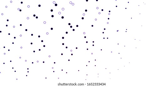 Dunkelviolette Vektorillustration-Vorlage mit Kreisen. Moderne abstrakte Illustration mit bunten Kreisformen. Design für Ihre Werbespots.