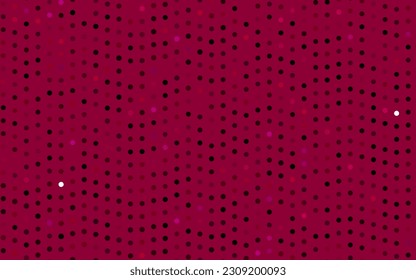 Dark Purple vector template with circles. Abstract illustration with colored bubbles in nature style. Pattern for beautiful websites.