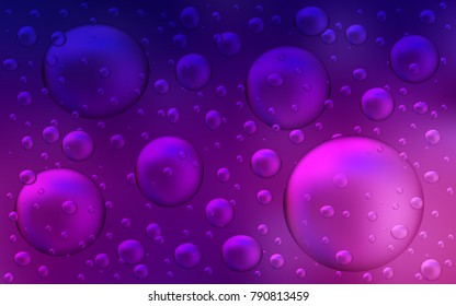 Dark Purple vector template with circles. Blurred decorative design in abstract style with bubbles. New design for ad, poster, banner of your website.