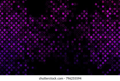 Dark Purple vector  template with circles. Modern abstract illustration with colorful water drops. The pattern can be used for beautiful websites.