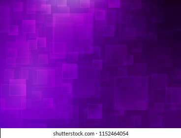 Dark Purple vector template with crystals, rectangles. Decorative design in abstract style with rectangles. Pattern can be used for websites.