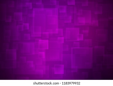 Dark Purple vector template with crystals, rectangles. Glitter abstract illustration with rectangular shapes. Pattern for commercials.