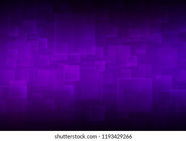 Dark Purple vector template with crystals, rectangles. Abstract gradient illustration with rectangles. The template can be used as a background.