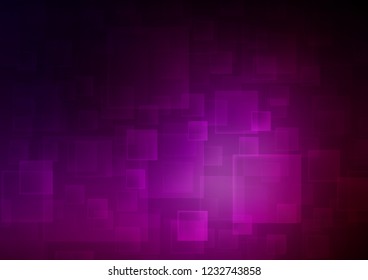 Dark Purple vector template with crystals, rectangles. Decorative design in abstract style with rectangles. Smart design for your business advert.
